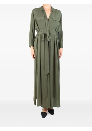 L'Agence belted shirt dress - Green