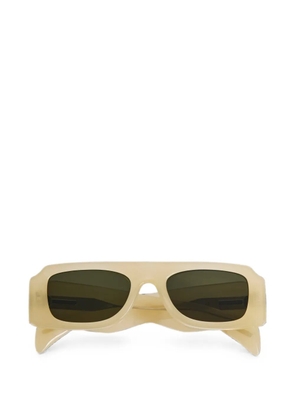 Jil Sander Edition 4 rectangle-frame sunglasses - Neutrals