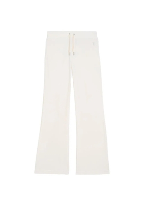 Juicy Couture rhinestone-embellished velour track pants - White