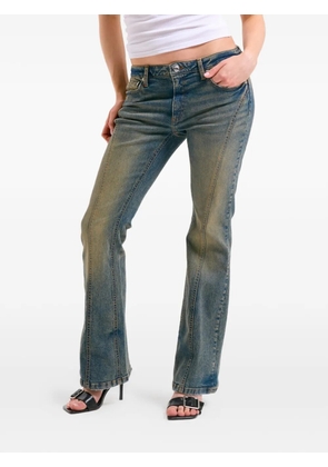 Juicy Couture diamanté-embellished flared jeans - Blue