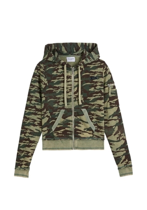 Juicy Couture camo-print zip-up hoodie - Green