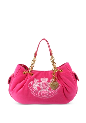 Juicy Couture Daydreamer Crest velour tote bag - Pink