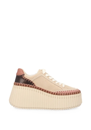 Chloé Nama whipstitch sneakers - Neutrals