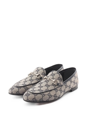 Gucci Pre-Owned Jordaan horsebit GG loafers - Neutrals