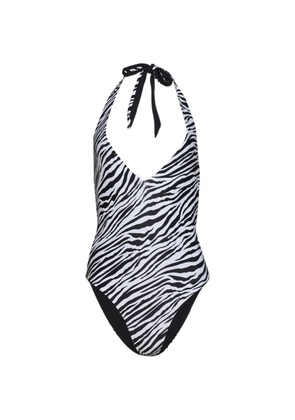 Bond-eye Andrea zebra-print swimsuit - White