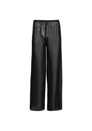 Bond-eye Riley semi-sheer trousers - Black