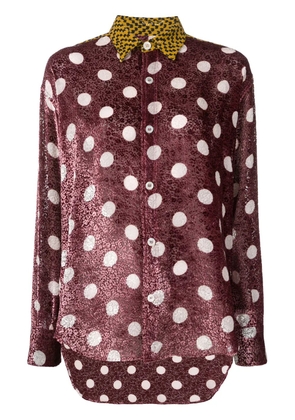 Golden Goose polka dot print shirt - Pink