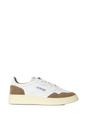 Autry Medalist suede-panelled sneakers - White