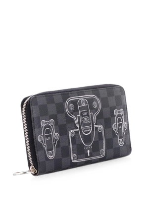 Louis Vuitton Pre-Owned Zippy Organizer Limited Edition Trunks and Locks Damier Graphite small wallets - Black