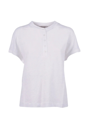 Kangra button-fastening T-shirt - White