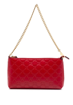 Gucci Pre-Owned 2000-2015 Guccissima Chain Pochette shoulder bag - Red