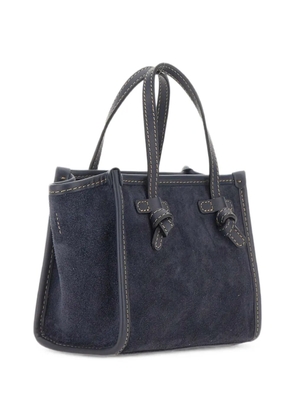 GIANNI CHIARINI small Miss Marcella suede tote bag - Blue