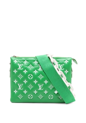 Louis Vuitton Pre-Owned 2021-2026 Monogram Embossed Puffy Lambskin Coussin PM satchel - Green