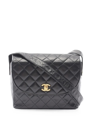 CHANEL Pre-Owned 1991-1994 matelassé CC turn-lock shoulder bag - Black