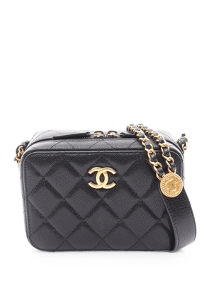 CHANEL Pre-Owned 2021s Matelassé Caviar camera bag - Black