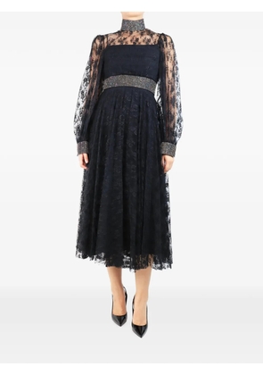 Christopher Kane embellished floral-lace maxi dress - Black