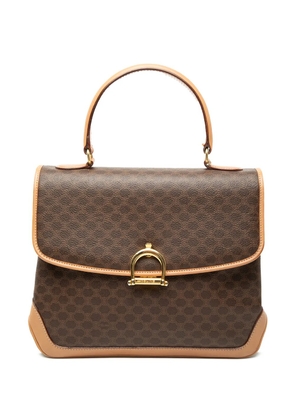 Celine Pre-Owned 2014 Macadam Coated Canvas Top Handle Bag handbag - Brown