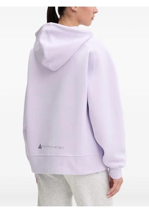 adidas by Stella McCartney logo-print zip-up hoodie - Purple