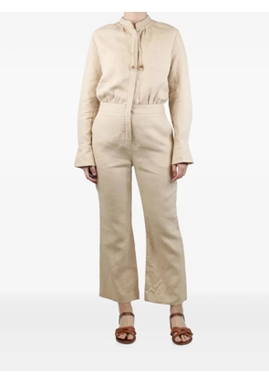 Altuzarra Bri long-sleeve jumpsuit - Neutrals