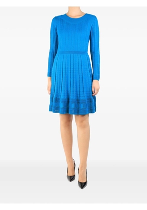 Missoni Pre-Owned pleated long-sleeve dress - Blue