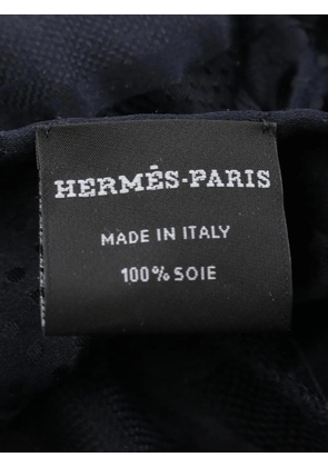 Hermès Pre-Owned 2010s ruffled scarf - Blue