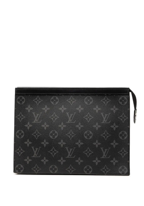 Louis Vuitton Pre-Owned 2021-2026 Monogram Eclipse Pochette Voyage MM clutch bag - Black