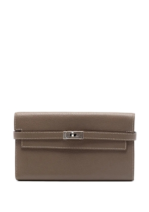 Hermès Pre-Owned 2015 Epsom Kelly Longue Wallet long wallets - Brown