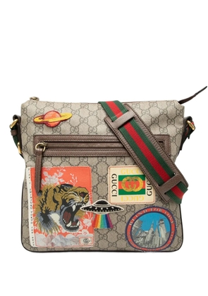 Gucci Pre-Owned 2016-2026 GG Supreme Web Courrier crossbody bag - Neutrals