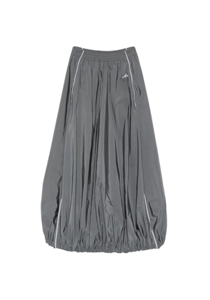Balenciaga side-stripe balloon-hem maxi skirt - Grey