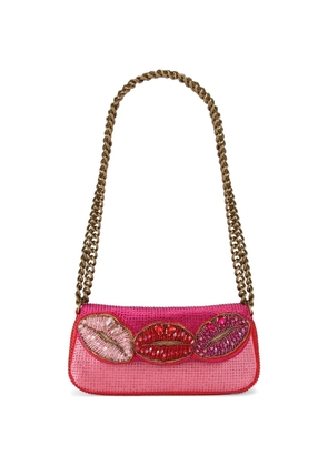 Kurt Geiger London Pickle crystal-embellished shoulder bag - Pink