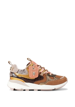 Kurt Geiger London croc lizard print sneakers - Brown