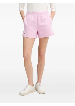 Lacoste logo-patch shorts - Pink