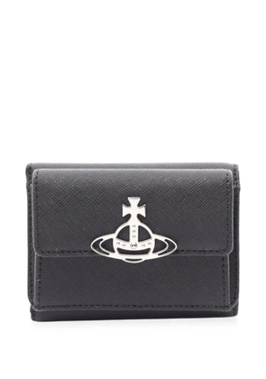 Vivienne Westwood Pre-Owned 2020s Orb-plaque trifold wallet - Black