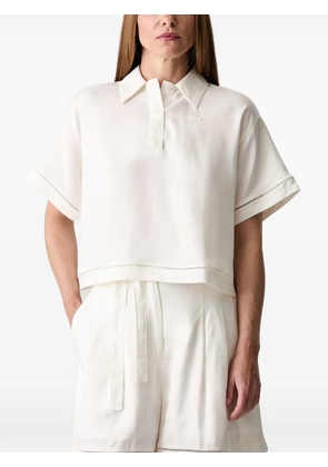 Lacoste logo-patch short-sleeve polo shirt - Neutrals