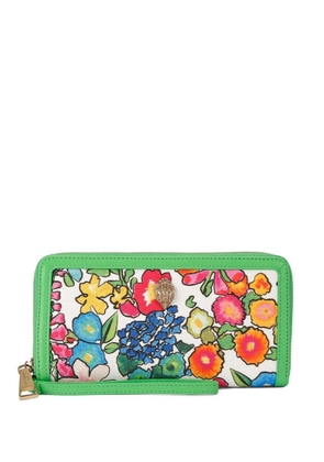 Kurt Geiger London Shoreditch floral-print wallet - Green