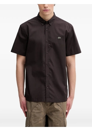 Lacoste logo-patch short-sleeve shirt - Brown