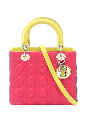 Christian Dior Pre-Owned 2010-2026 Medium Lambskin Cannage Lady Dior satchel - Pink