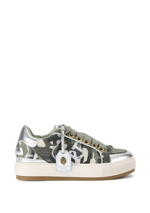 Kurt Geiger London camouflage tag sneakers - Green