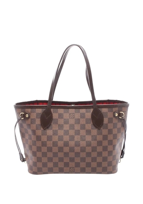 Louis Vuitton Pre-Owned 2008 Damier Ebene Neverfull PM tote bag - Brown
