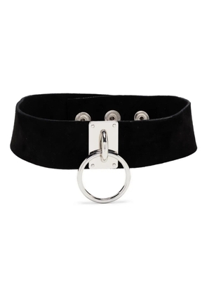 Manokhi Jacob suede choker necklace - Black