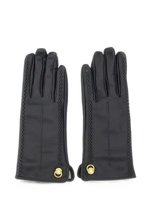 GIANNI CHIARINI logo-rivet stitched-detail gloves - Black