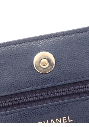CHANEL Pre-Owned 2021s 19 CHANEL chain wallet - Blue