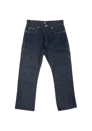 Htc Los Angeles Moustache rhinestone-embellished jeans - Blue