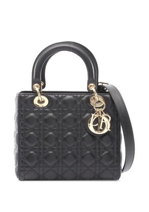 Christian Dior Pre-Owned 2010-2026 Medium Lambskin Cannage Lady Dior satchel - Black