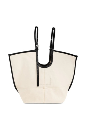 AllSaints Ara buckled-strap tote bag - Neutrals
