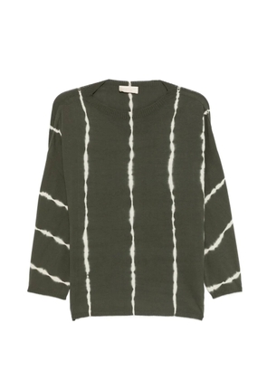 MOMONÌ Domingo tie-dye boat-neck sweater - Green
