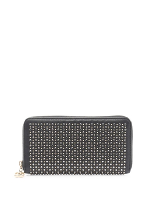 CHANEL Pre-Owned 2016-2017 studded Coco Mark wallet - Black