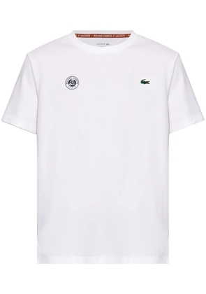 Lacoste x Rolland Garros crew-neck T-shirt - White
