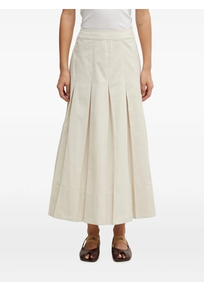 Barbour Kirby pleated midi skirt - Neutrals