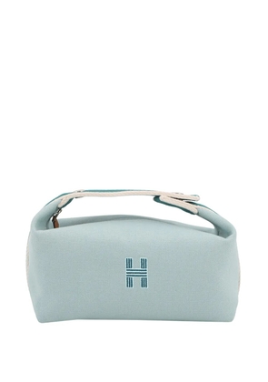 Hermès Pre-Owned 2010-2026 Small Toile Bride A Brac Case vanity bag - Blue